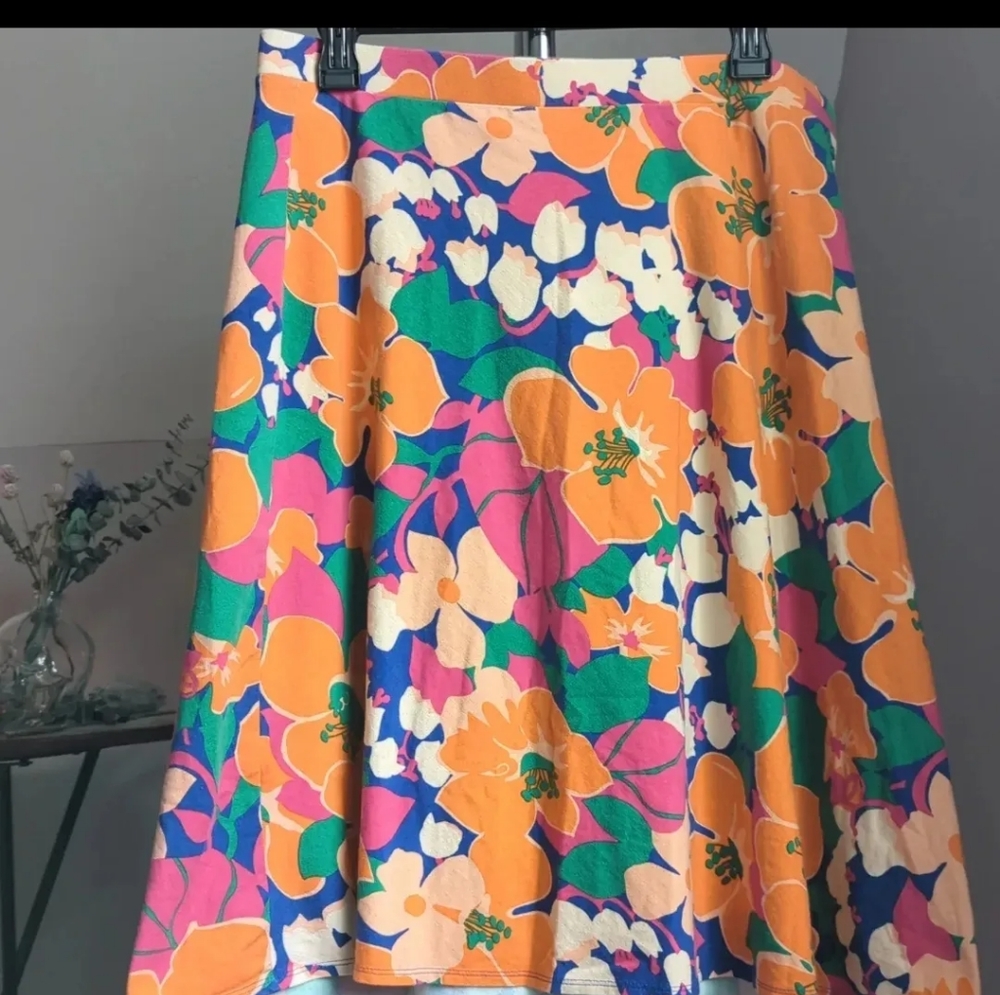 Talbots Floral Colorful Skirt Tag size M